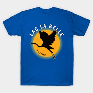 Lac La Belle in Wisconsin Heron Sunrise T-Shirt